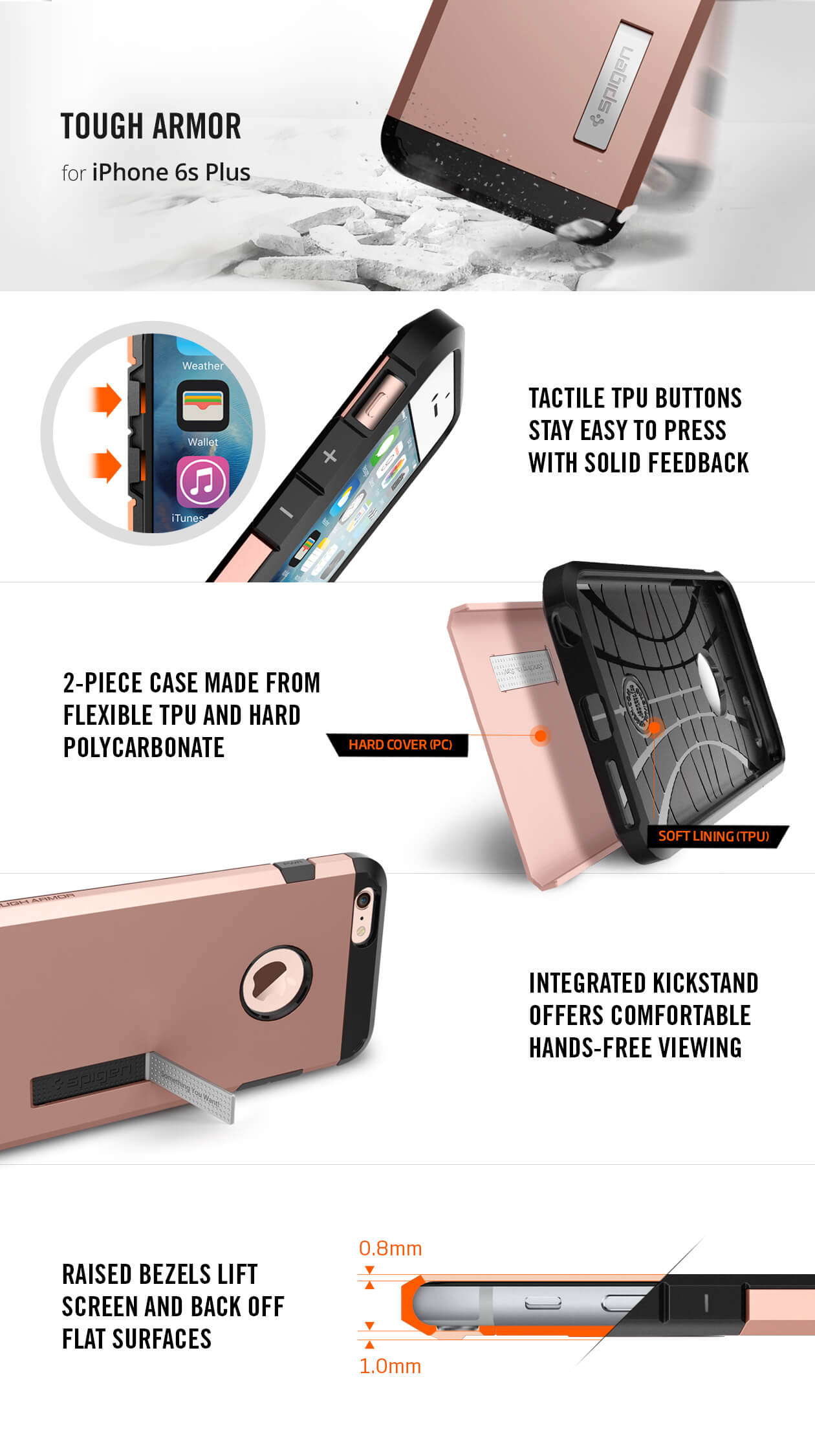 Spigen® Tough Armor iPhone 6s Plus/6 Plus Case