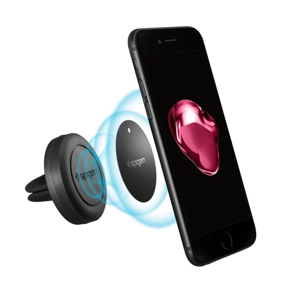 Spigen® Kuel® A200 SGP11583 Magnetic Air Vent Car Mount - Black