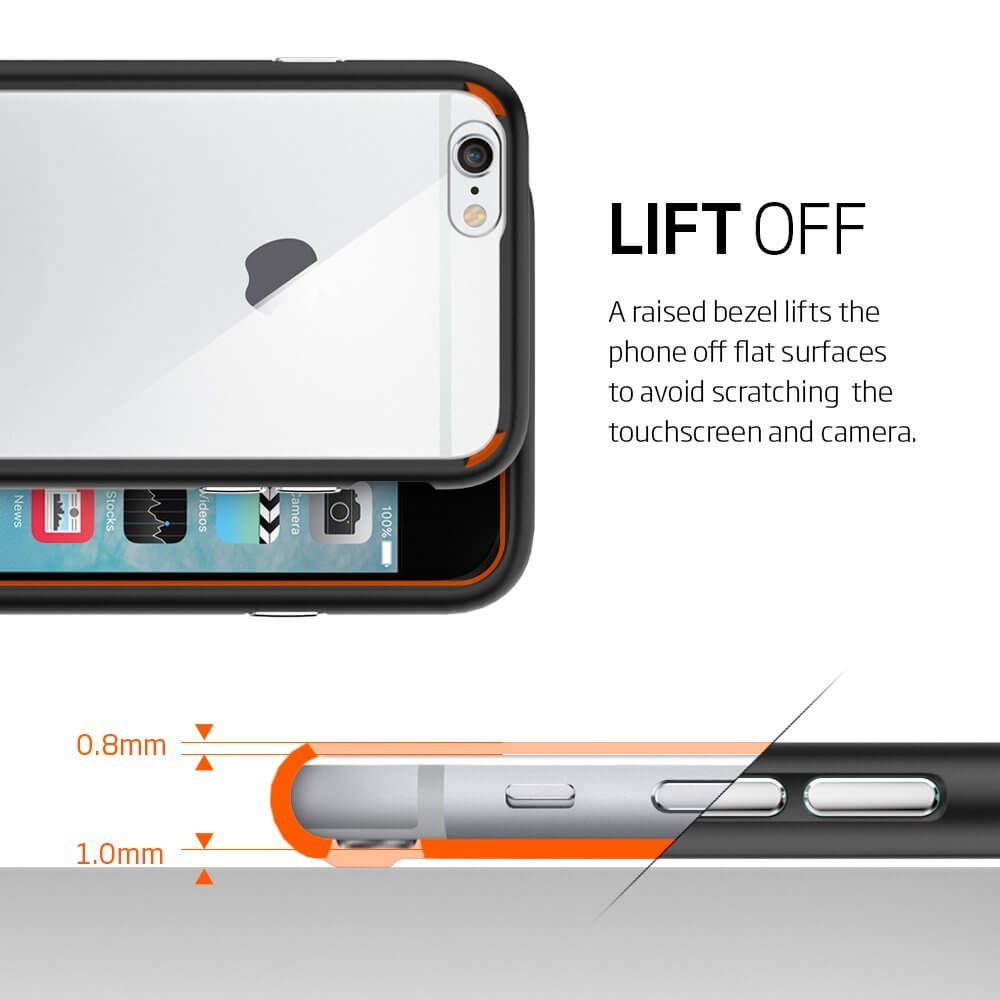 Spigen® Ultra Hybrid SGP11600 iPhone 6s/6 Case – Black