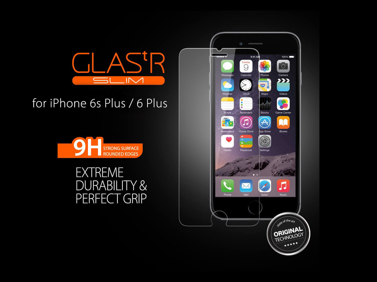 Spigen® Glas.tr Slim SGP11785 iPhone 6s Plus/6 Plus Premium Real Glass - 2Pack