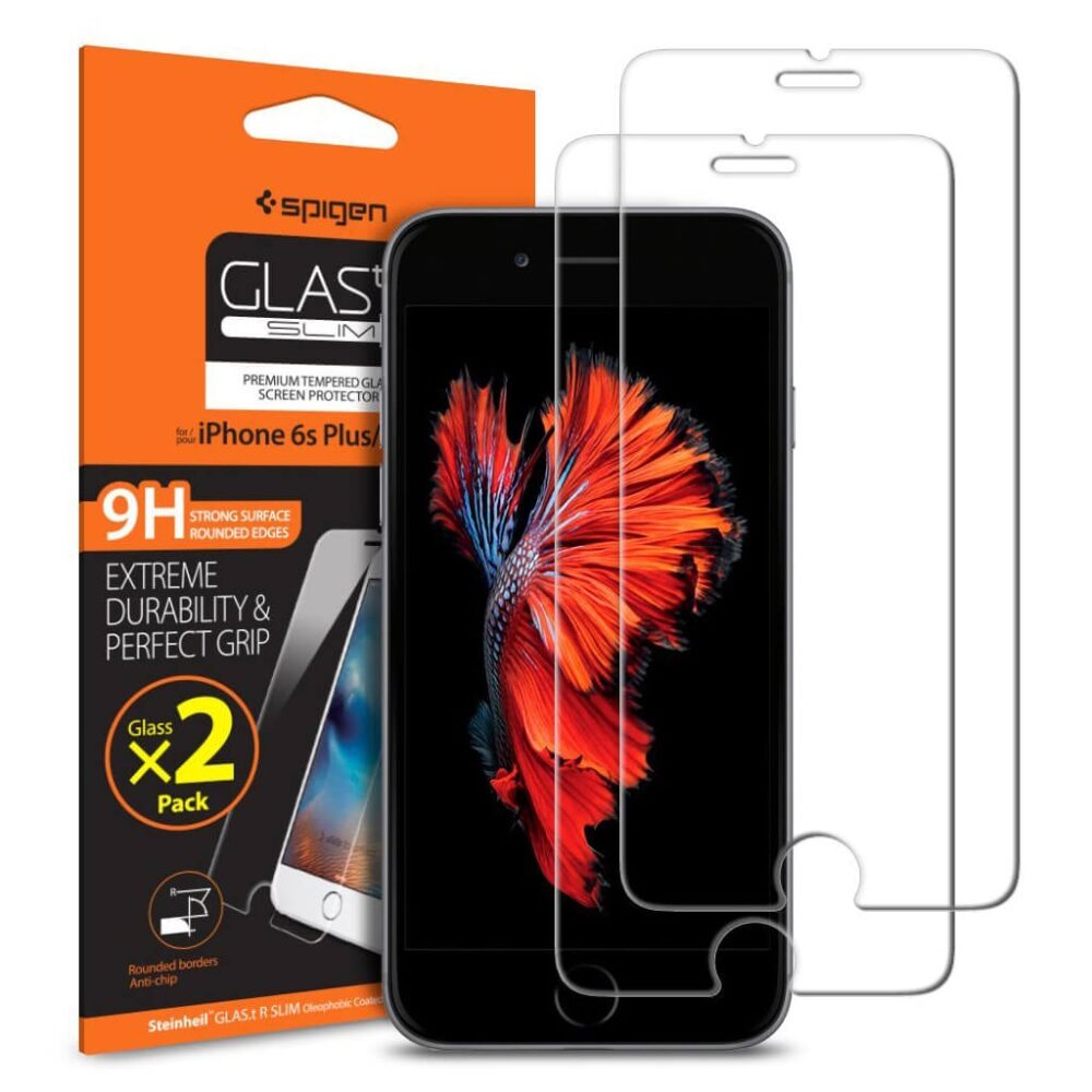 Spigen® (x2.Pack) GLAS.tR™ SGP11785 iPhone 6 Plus / 6s Plus Premium Tempered Glass Screen Protector