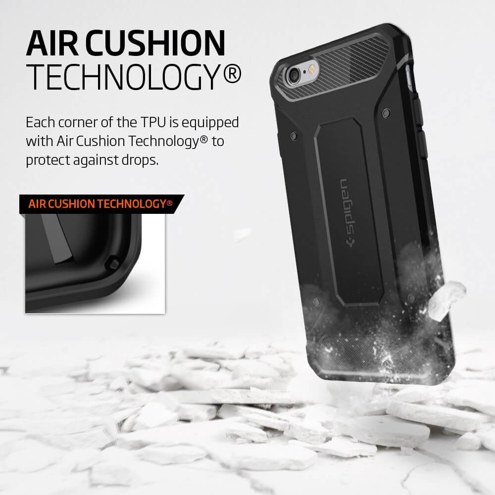 Spigen® Rugged Armor SGP11597 iPhone 6s/6 Case – Carbon Fiber