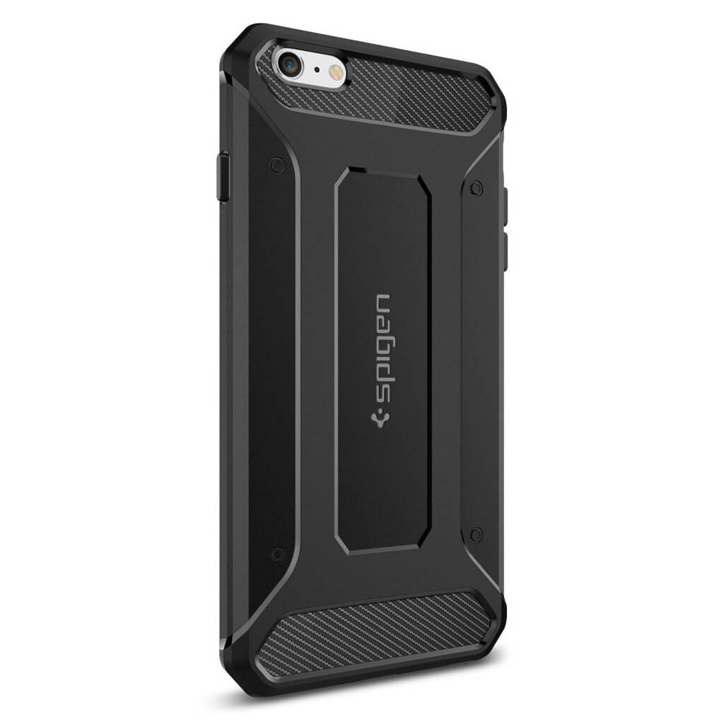Spigen® Rugged Armor SGP11643 iPhone 6s Plus/6 Plus Case – Carbon Fiber