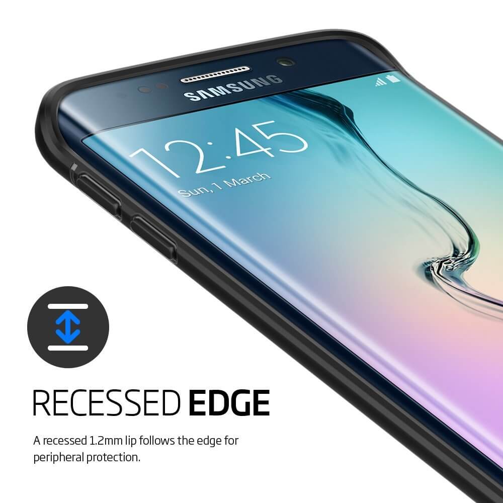 Spigen® Rugged Armor SGP11414 Samsung Galaxy S6 Edge Case – Carbon Fiber