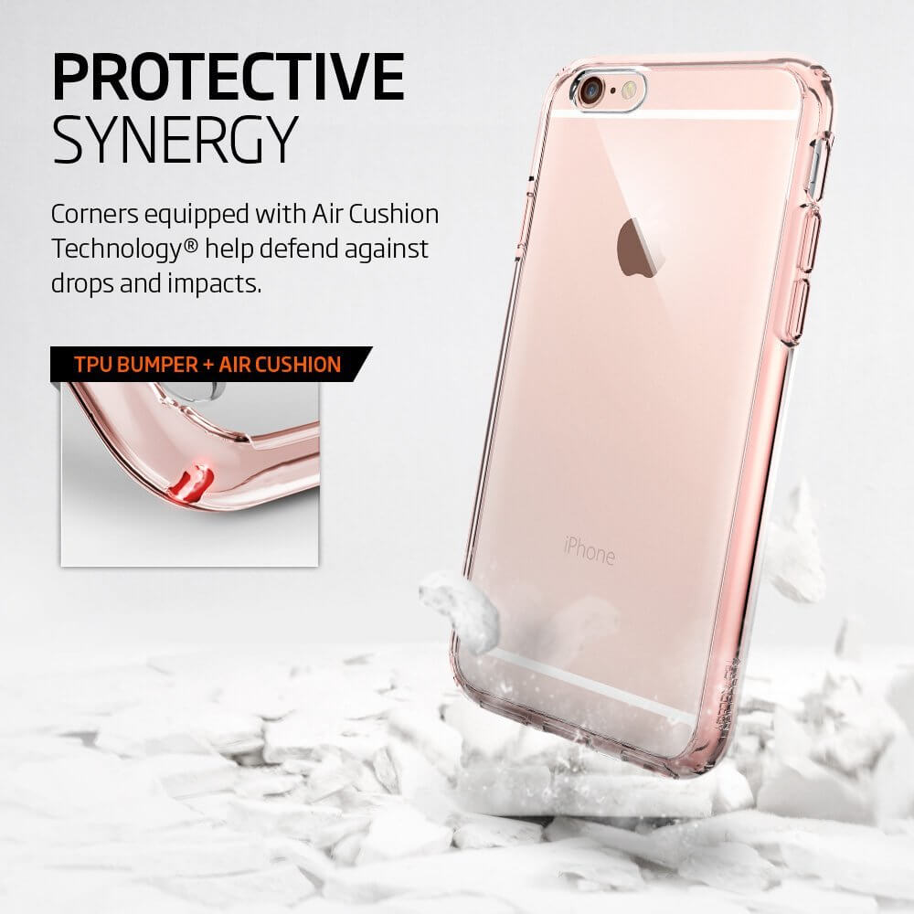 Spigen® Ultra Hybrid SGP11726 iPhone 6s Plus/6 Plus Case - Rose Crystal