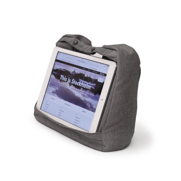 Bosign® Tablet & Travel Pillow 2in1 – Salt & Pepper Gray