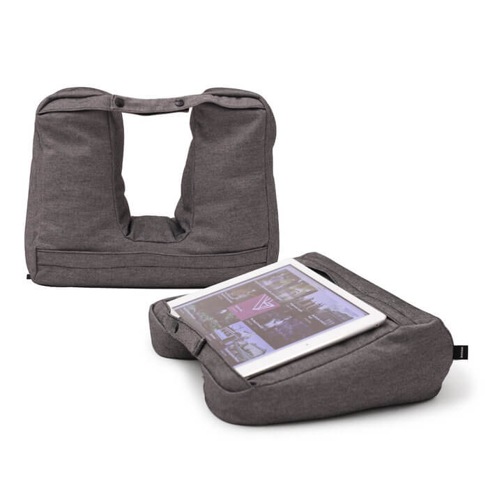 Bosign® Tablet & Travel Pillow 2in1 – Salt & Pepper Gray