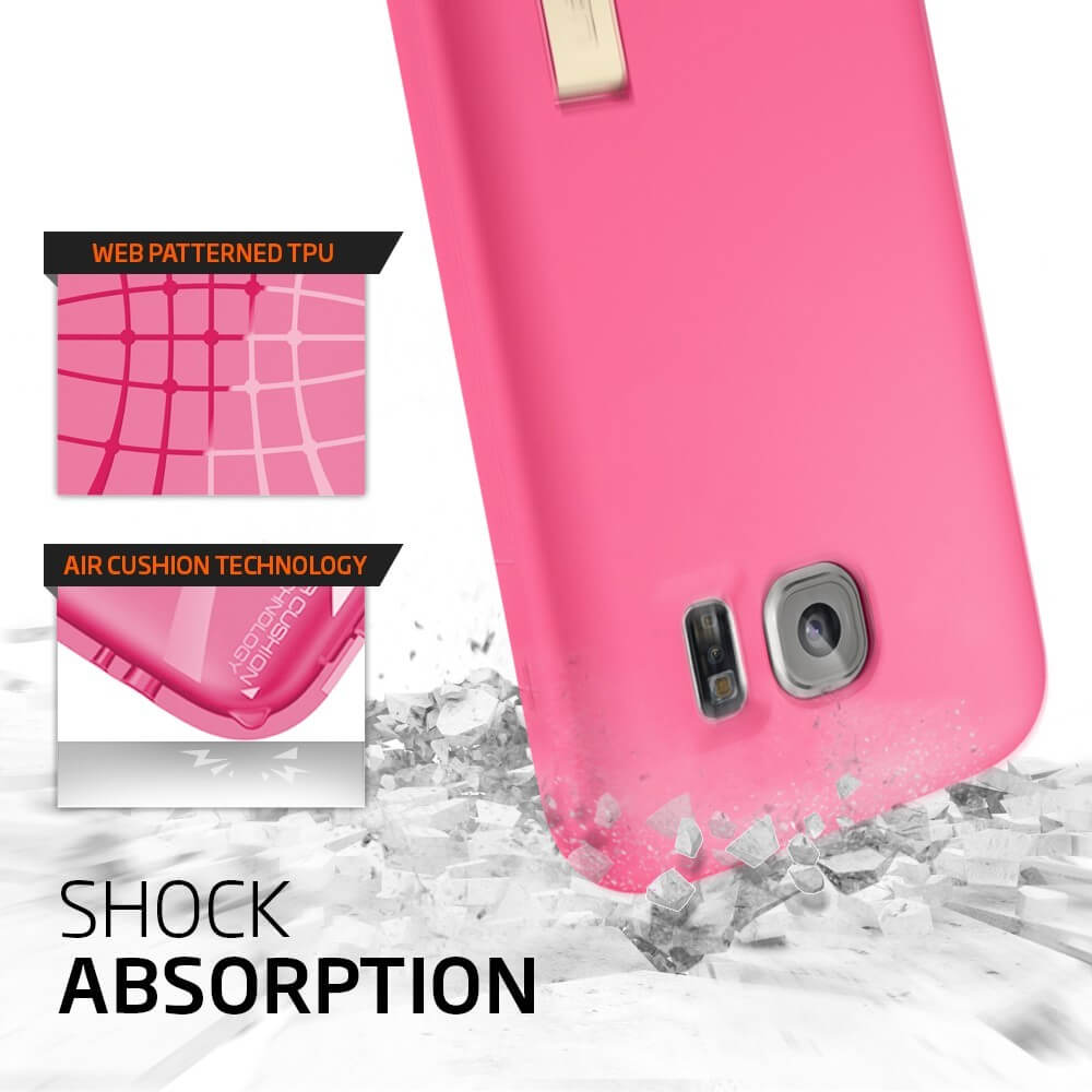 Spigen® Capsule Solid SGP11437 Samsung Galaxy S6 Case - Azalea Pink