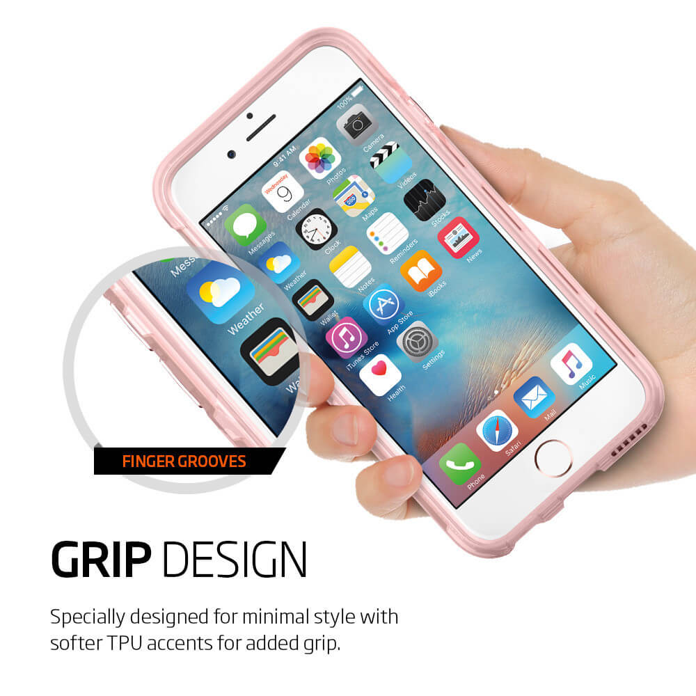 Spigen® Thin Fit Hybrid SGP11782 iPhone 6s Plus/6 Plus Case - Rose Gold
