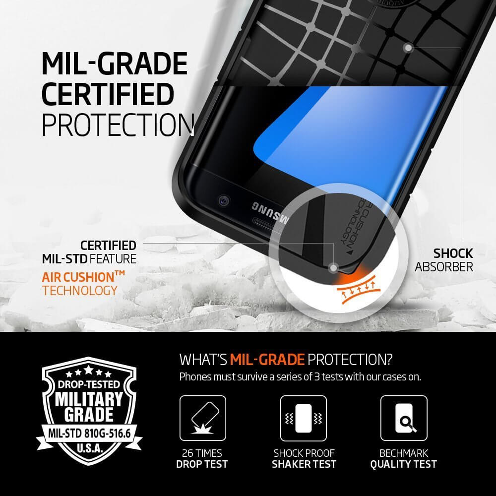 Spigen® Tough Armor SGP 556CS20045 Samsung Galaxy S7 Edge Case – Black