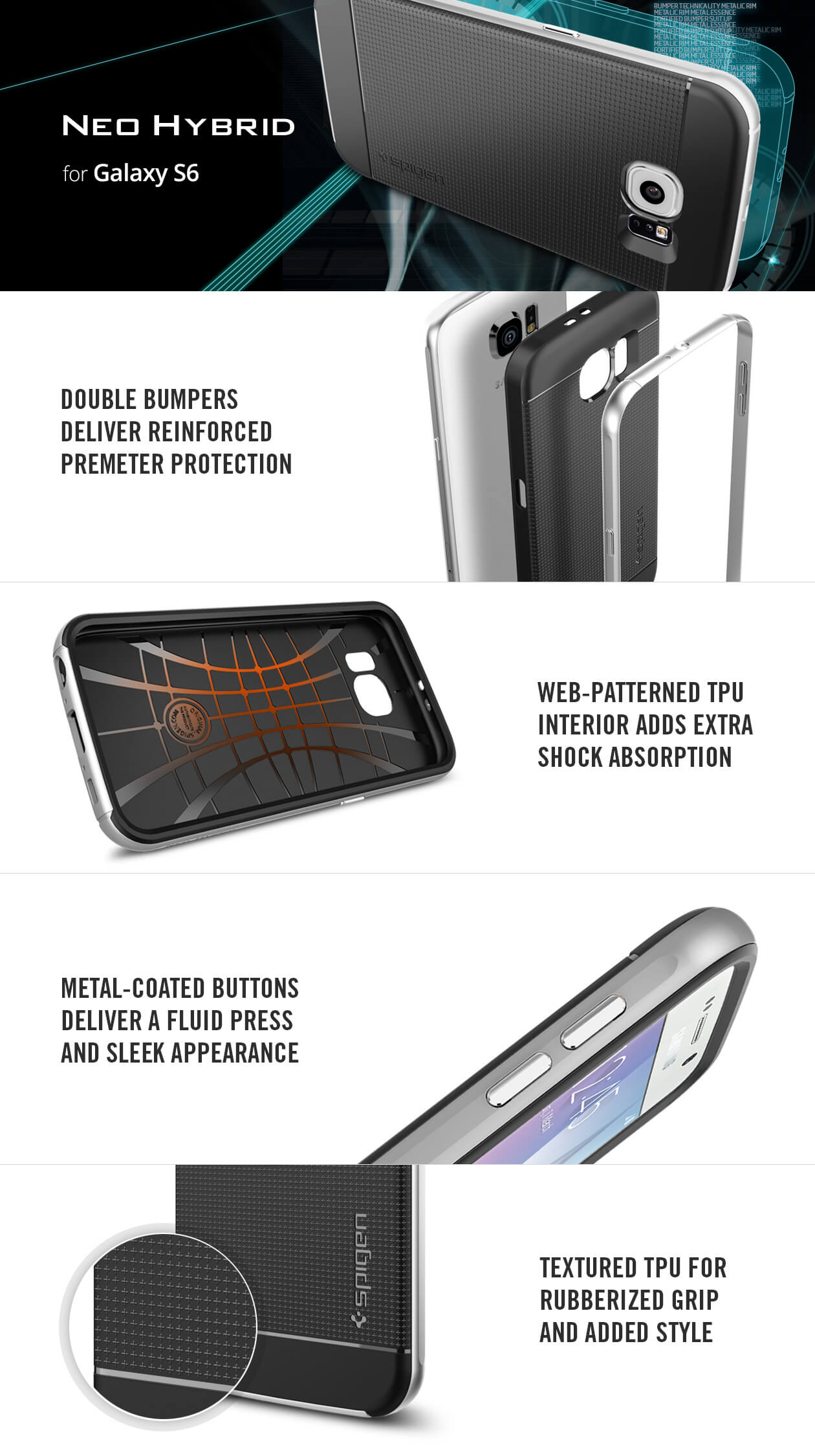 Spigen® Neo Hybrid™ Samsung Galaxy S6 Case