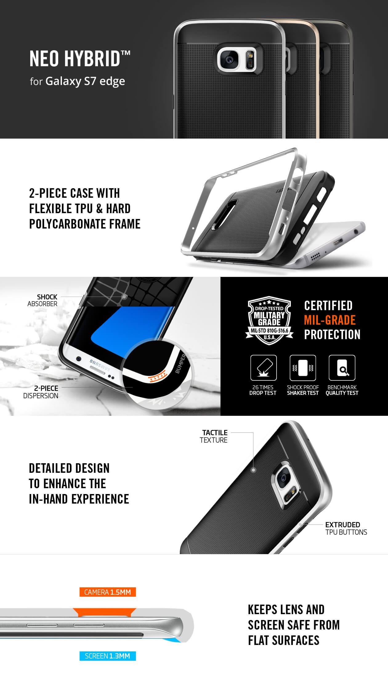 Spigen® Neo Hybrid™ Samsung Galaxy S7 Edge Case