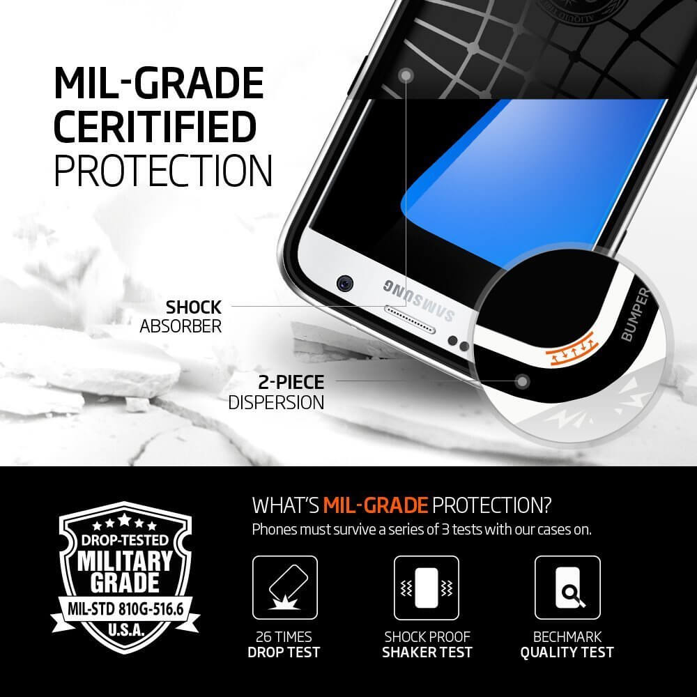 Spigen® Neo Hybrid™ 555CS20142 Samsung Galaxy S7 Case - Satin Silver