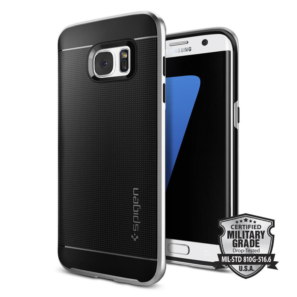 Spigen® Neo Hybrid™ SGP 556CS20144 Samsung Galaxy S7 Edge Case - Satin Silver