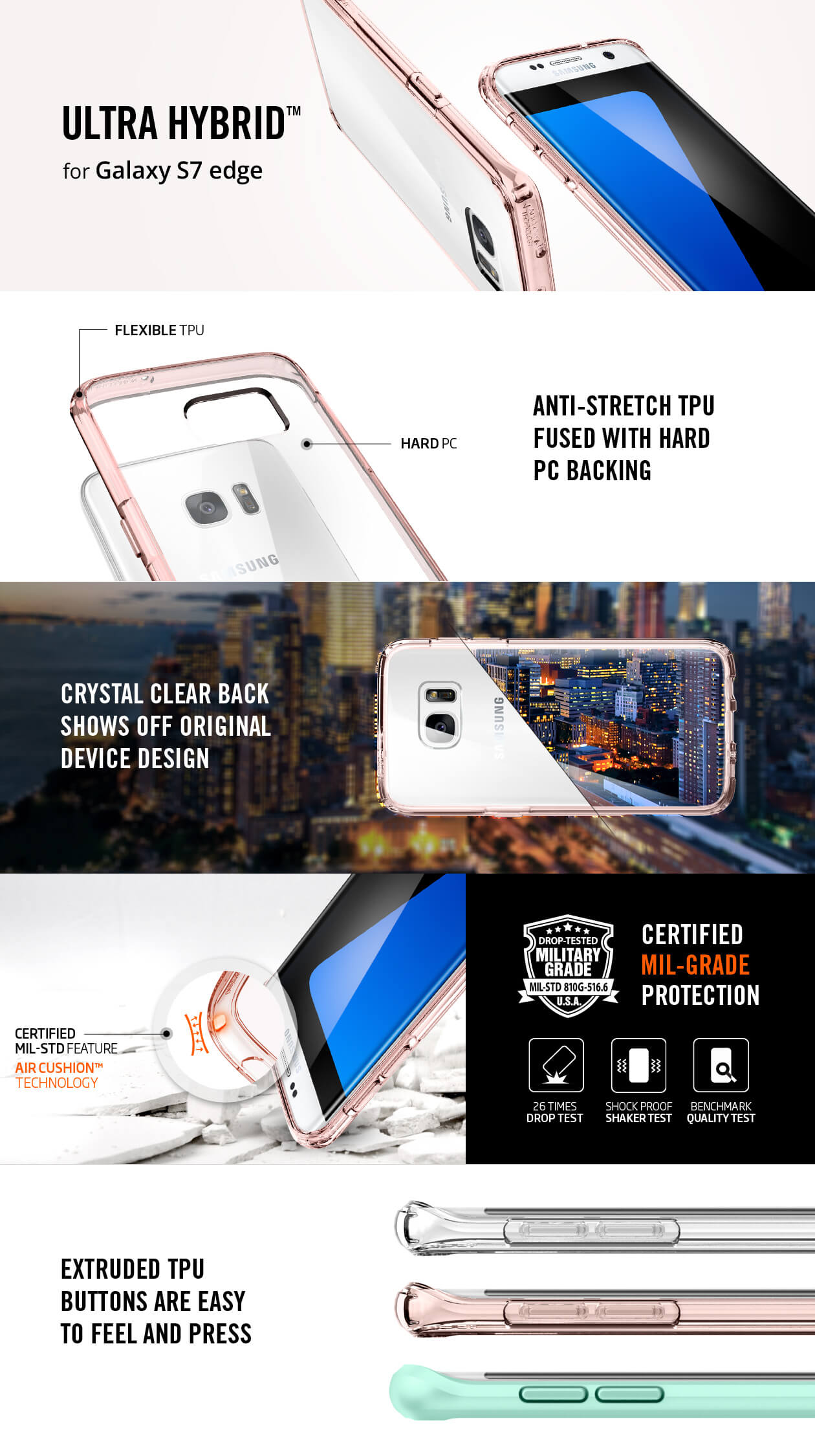 Spigen® Ultra Hybrid™ Samsung Galaxy S7 Edge Case