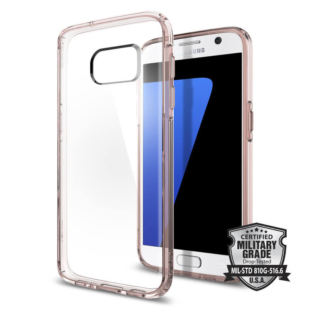 Spigen® Ultra Hybrid™ SGP 555CS20010 Samsung Galaxy S7 Case - Rose Crystal