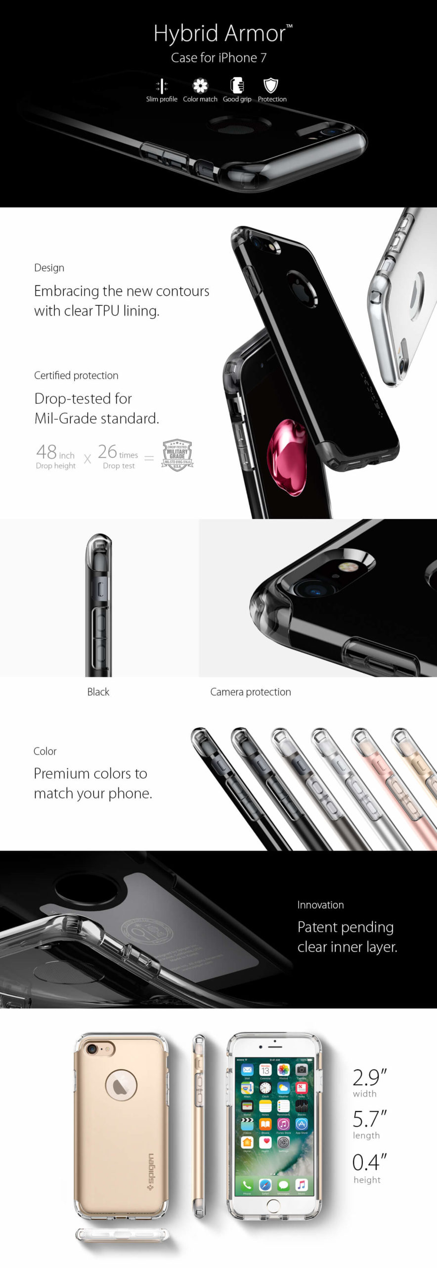 Spigen® Hybrid Armor™ iPhone 7 Case