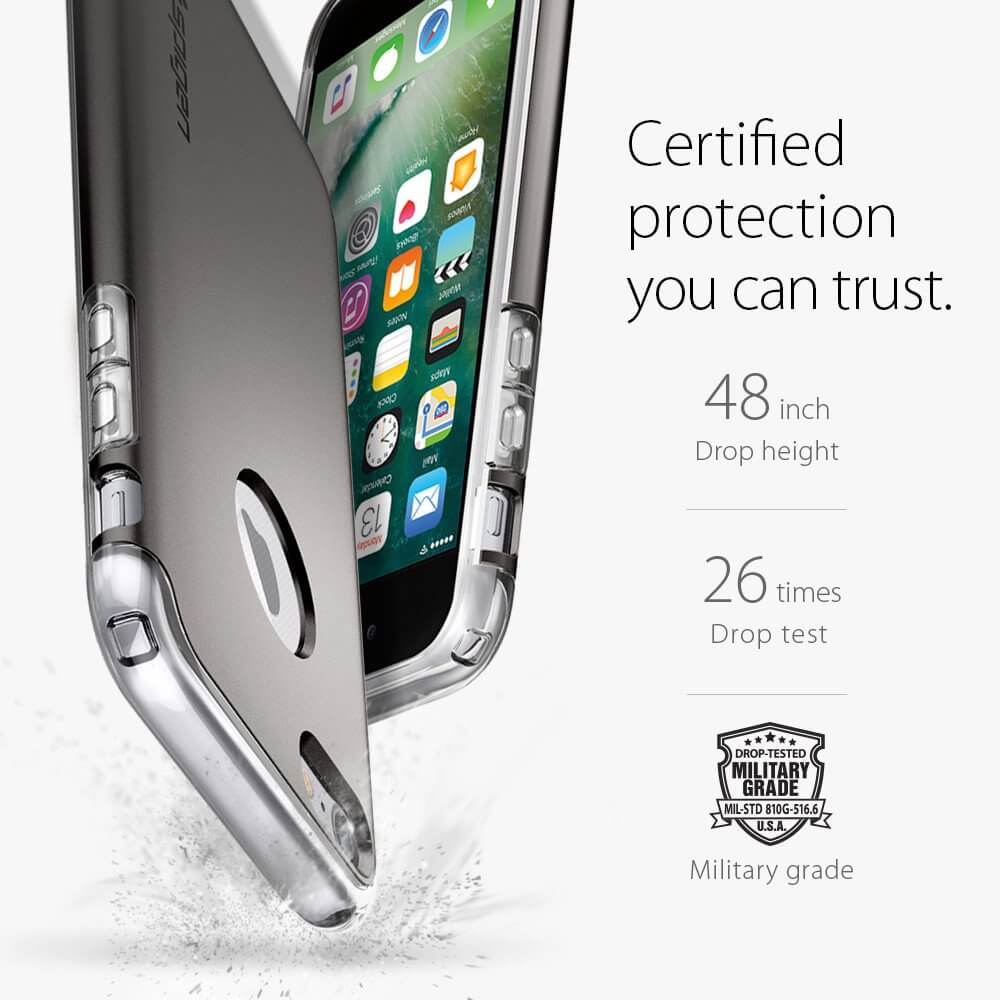 Spigen® Hybrid Armor™ SGP 042CS20693 iPhone 7 Case - Gunmetal