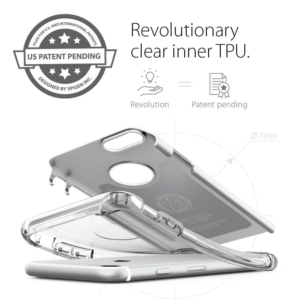 Spigen® Hybrid Armor™ SGP 042CS20694 iPhone 7 Case - Satin Silver