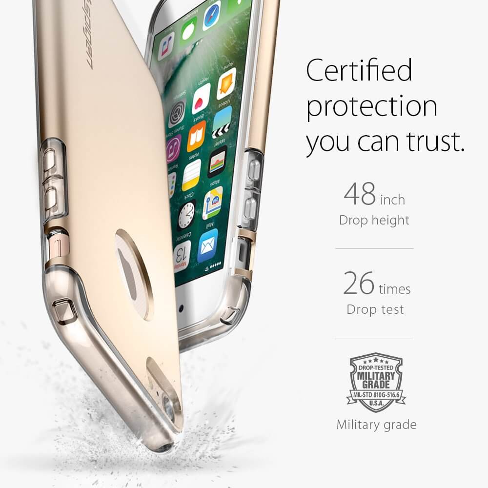 Spigen® Hybrid Armor™ SGP 042CS20695 iPhone 7 Case - Champagne Gold
