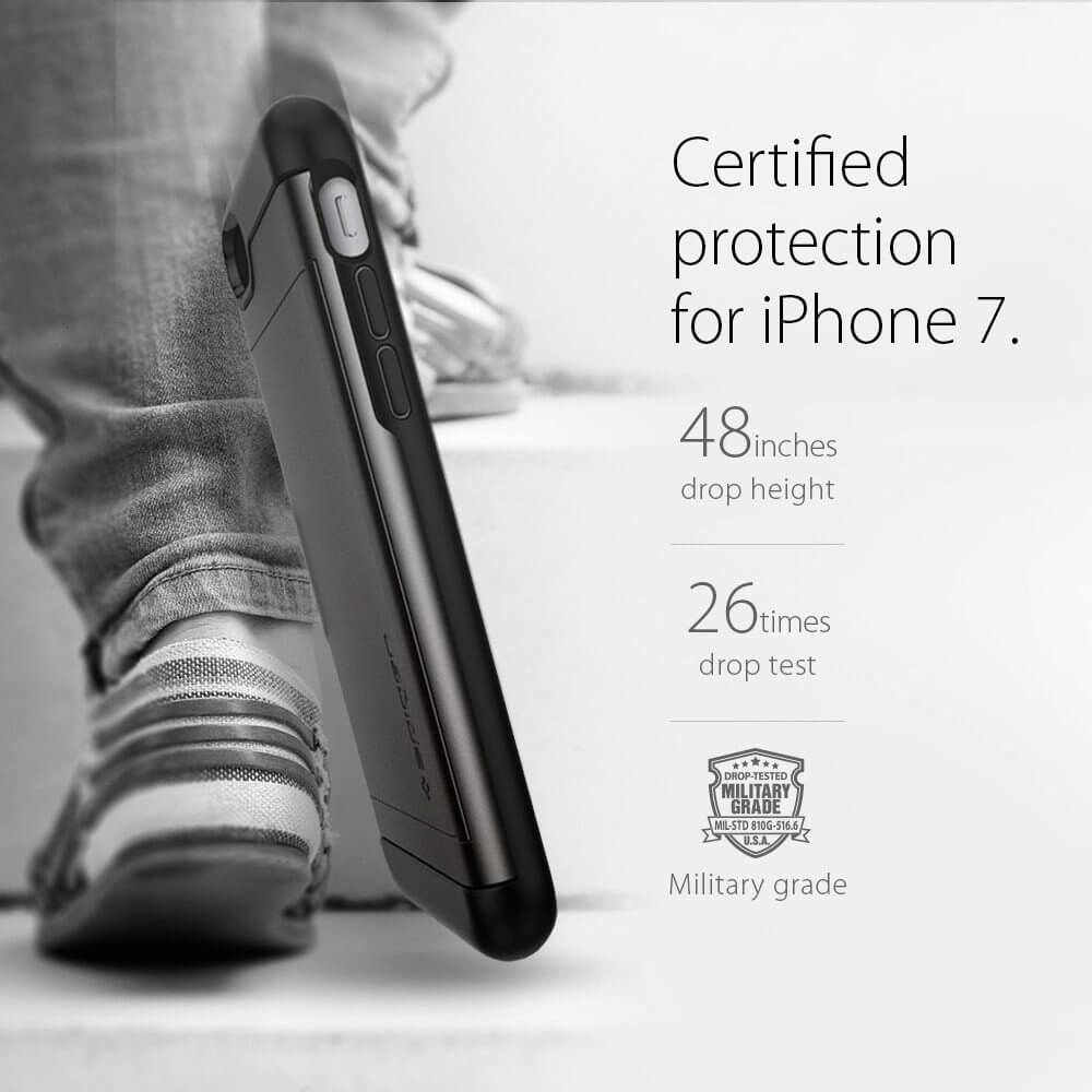 Spigen® Slim Armor™ CS SGP 042CS20453 iPhone 7 Case - Gunmetal