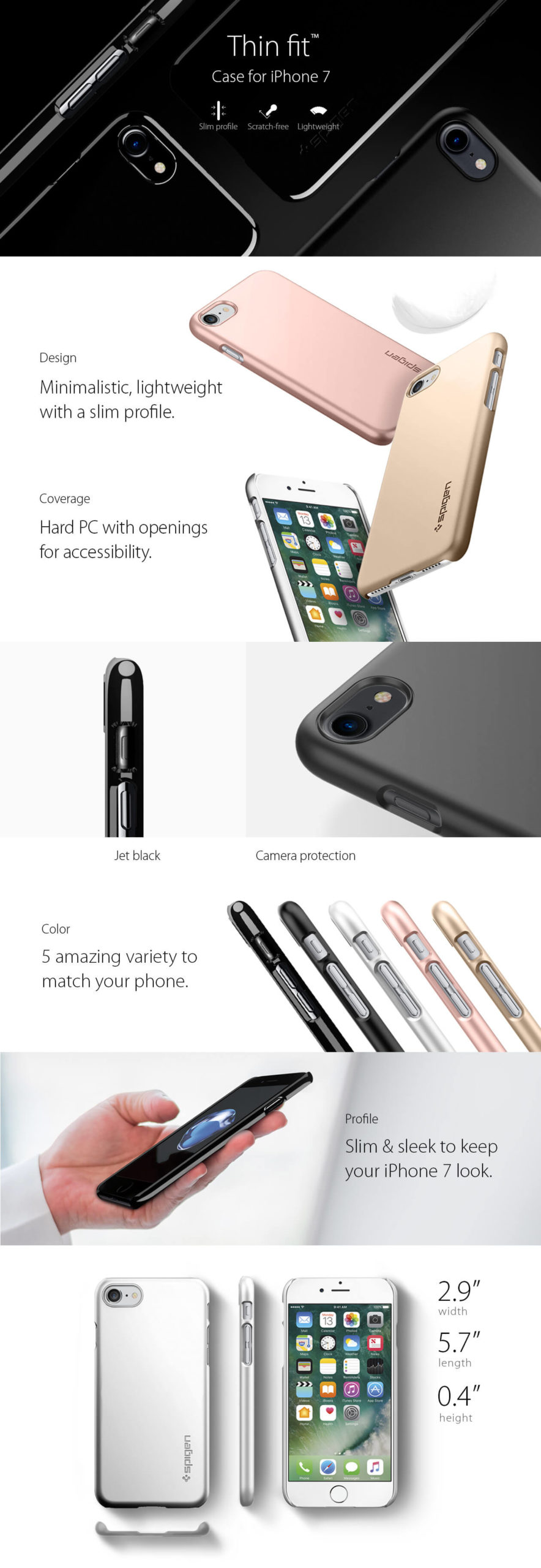 Spigen® Thin Fit™ iPhone 7 Case
