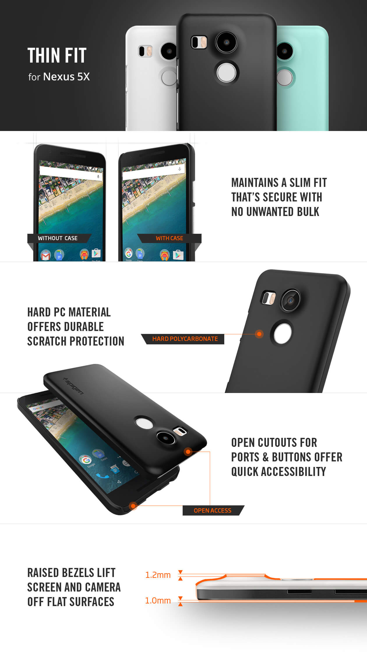 Spigen® Thin Fit™ Nexus 5X Case