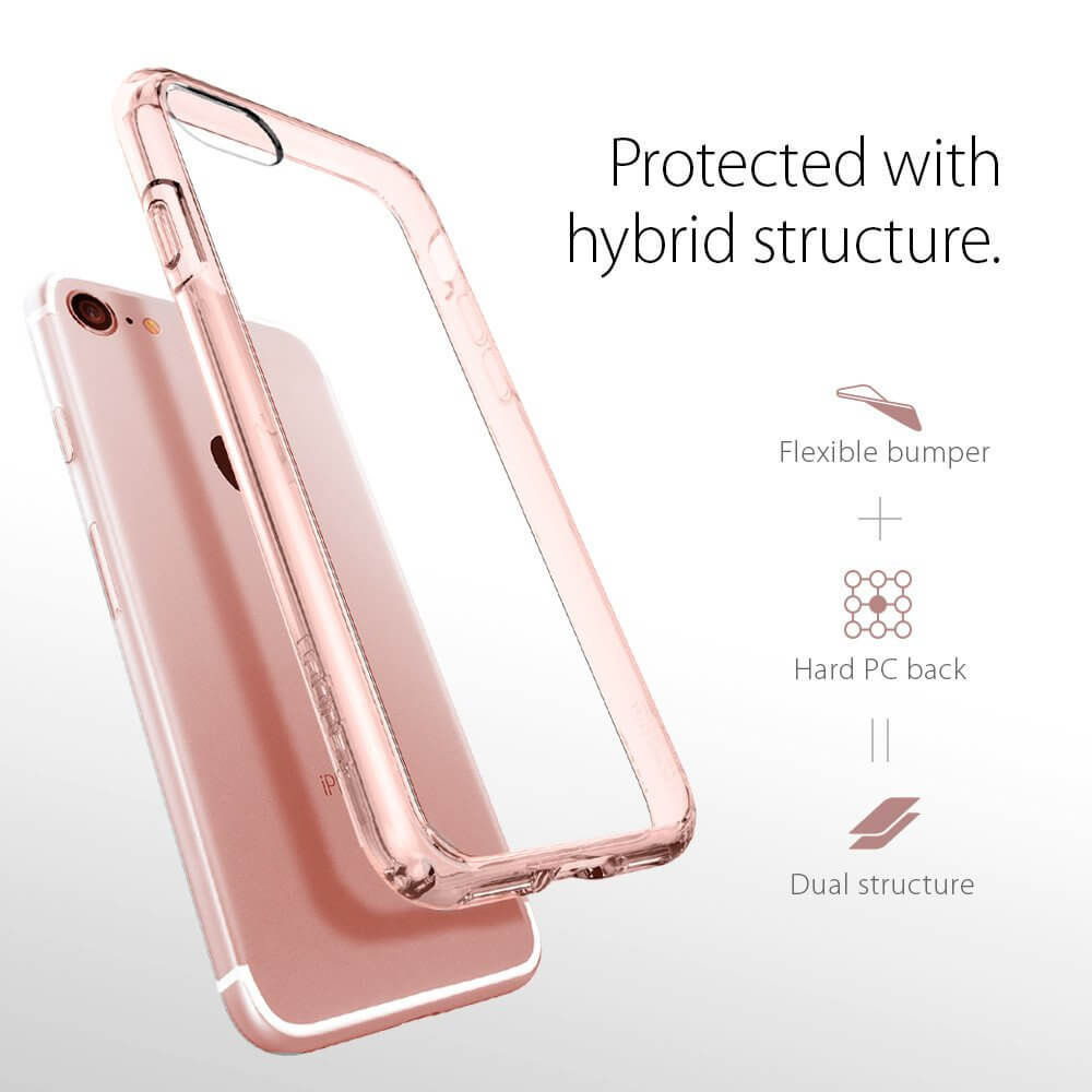 Spigen® Ultra Hybrid™ SGP 042CS20445 iPhone 7 Case - Rose Crystal