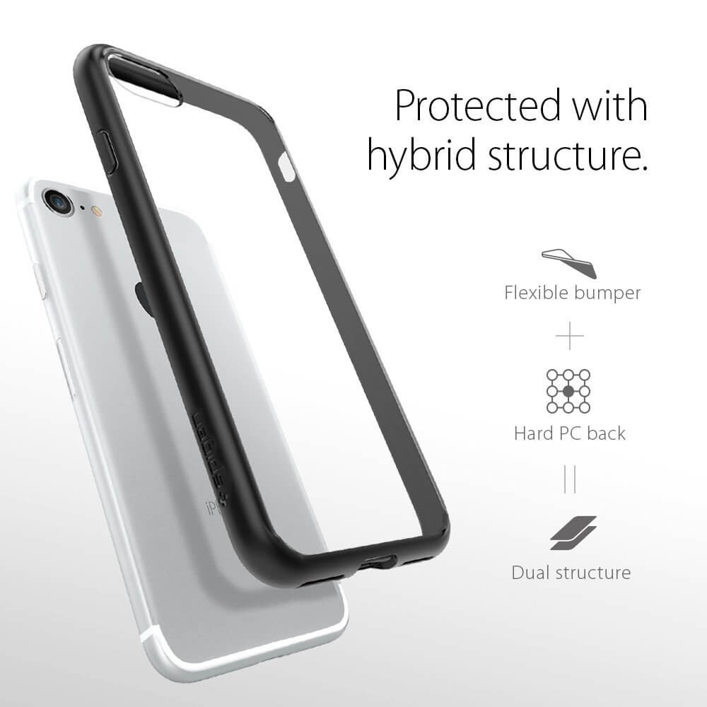 Spigen® Ultra Hybrid™ SGP 042CS20446 iPhone 7 Case - Black