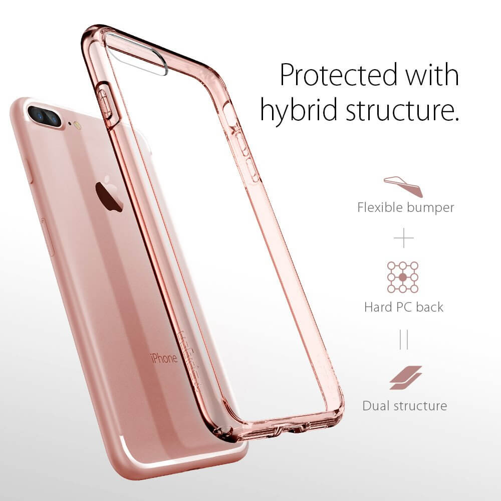 Spigen® Ultra Hybrid™ SGP 043CS20549 iPhone 7 Plus Case - Rose Crystal