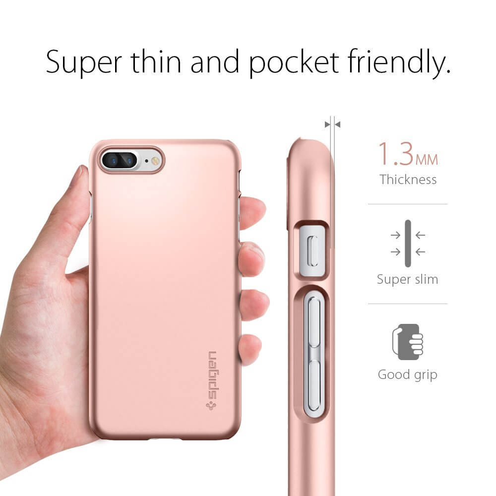 Spigen® Thin Fit™ SGP 043CS20474 iPhone 7 Plus Case - Rose Gold