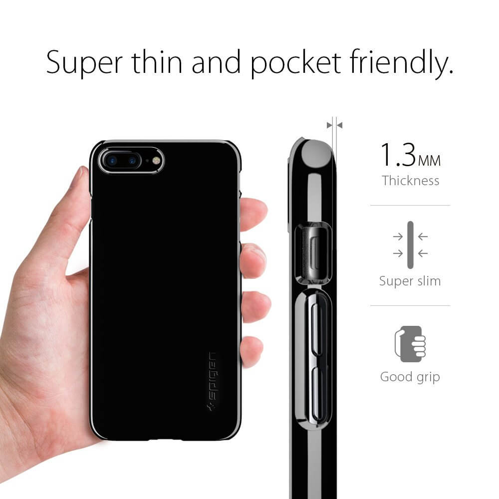 Spigen® Thin Fit™ SGP 043CS20854 iPhone 7 Plus Case - Jet Black