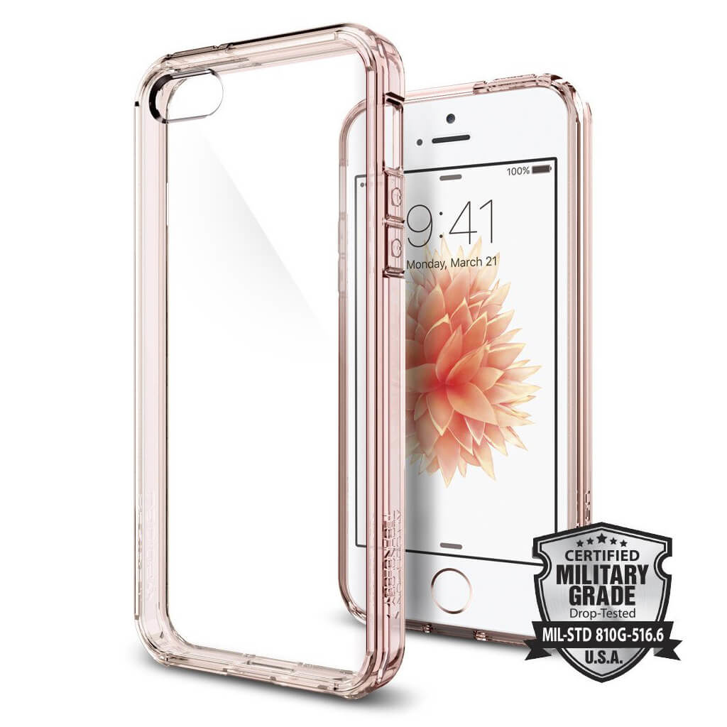 Spigen® Ultra Hybrid™ SGP 041CS20172 iPhone SE/5s/5 Case - Rose Crystal