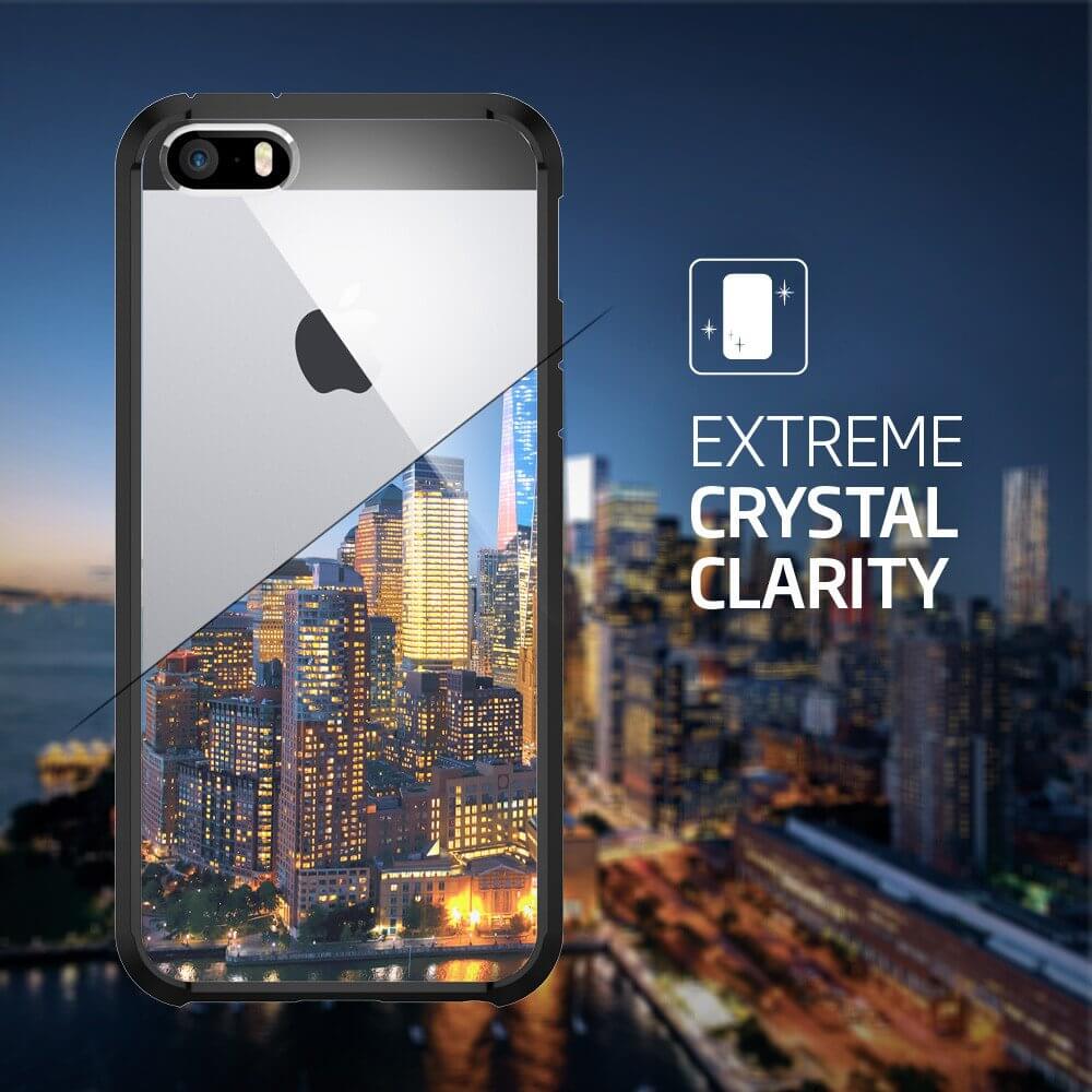 Spigen® Ultra Hybrid™ SGP 041CS20173 iPhone SE/5s/5 Case - Black