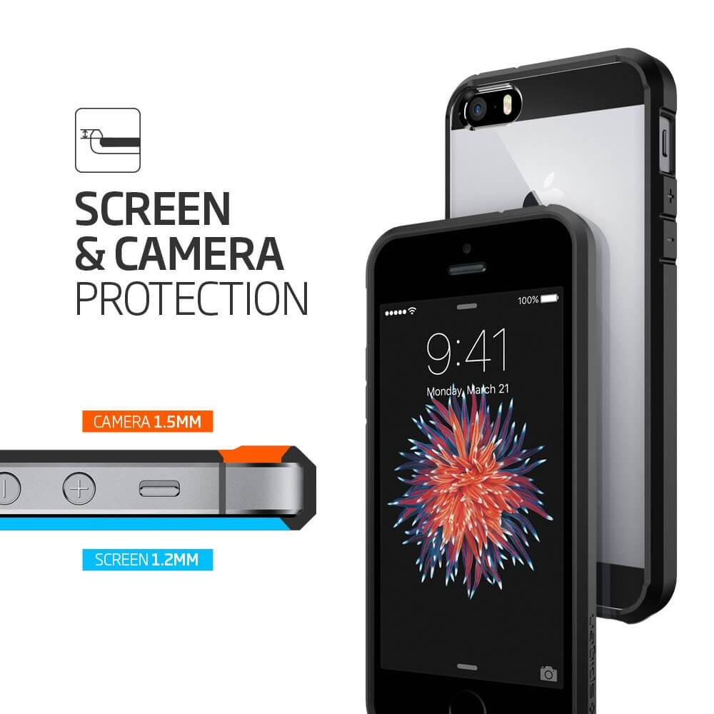 Spigen® Ultra Hybrid™ SGP 041CS20173 iPhone SE/5s/5 Case - Black
