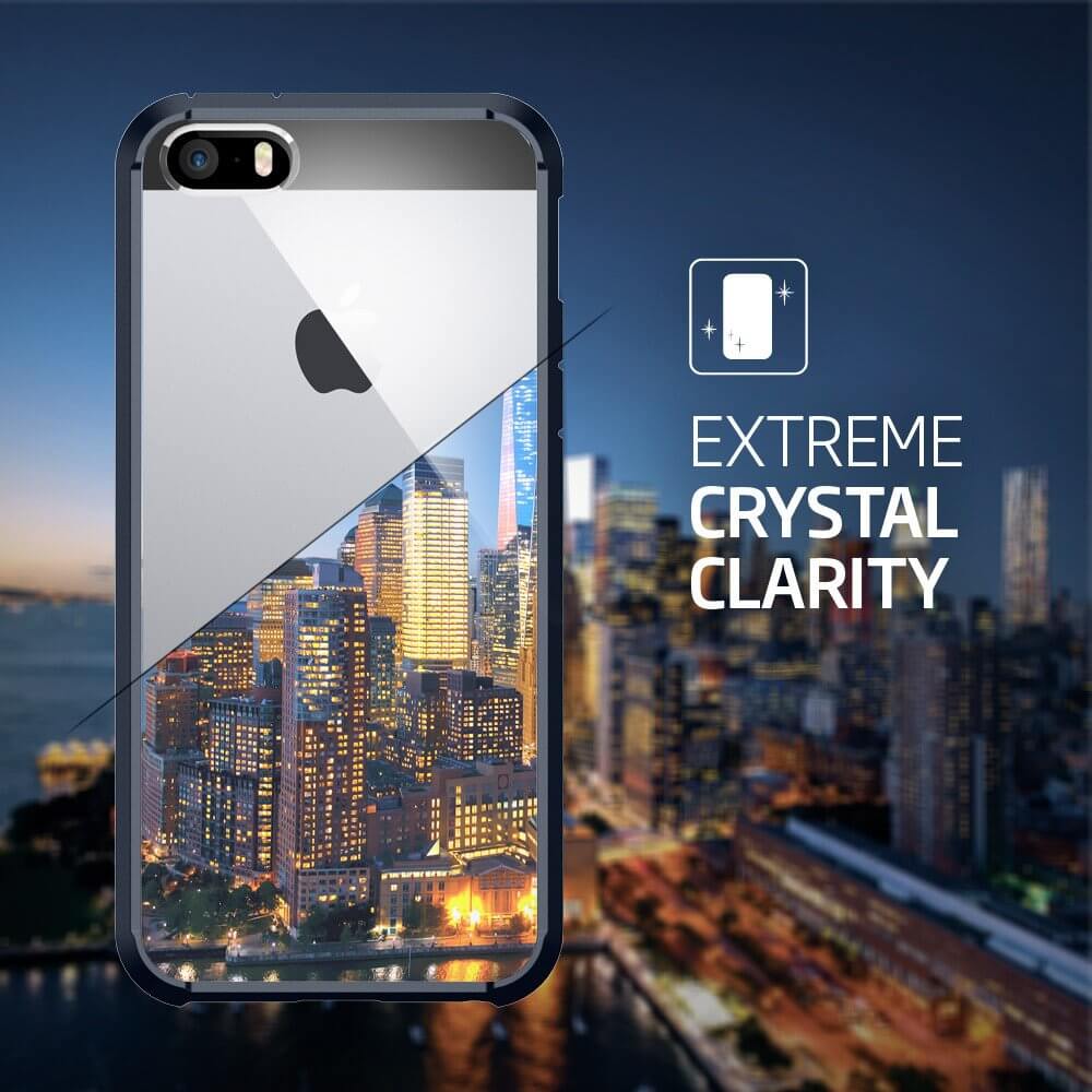 Spigen® Ultra Hybrid™ SGP 041CS20248 iPhone SE/5s/5 Case - Metal Slate