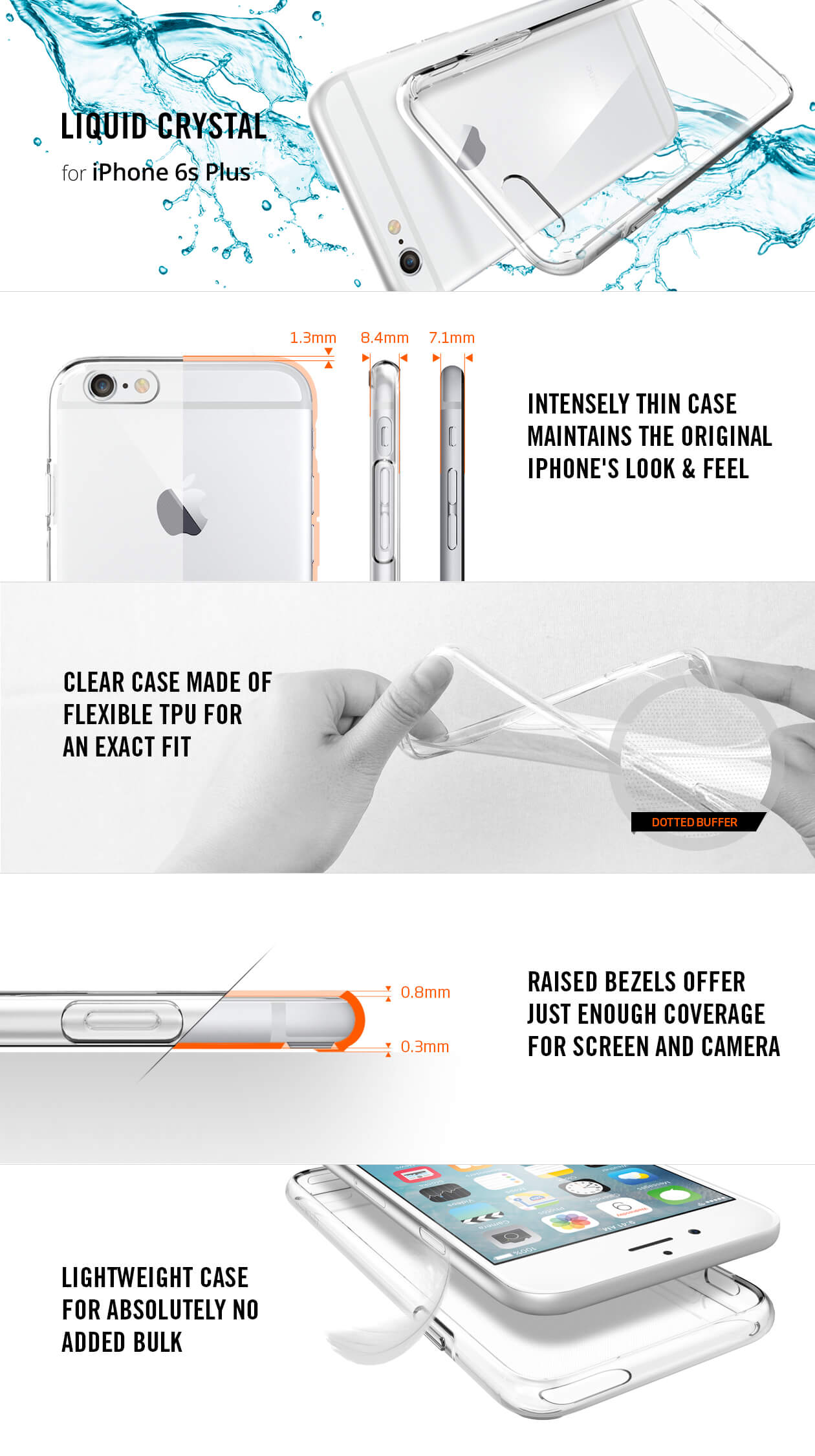 Spigen® Liquid Crystal™ iPhone 6s Plus/6 Plus Case