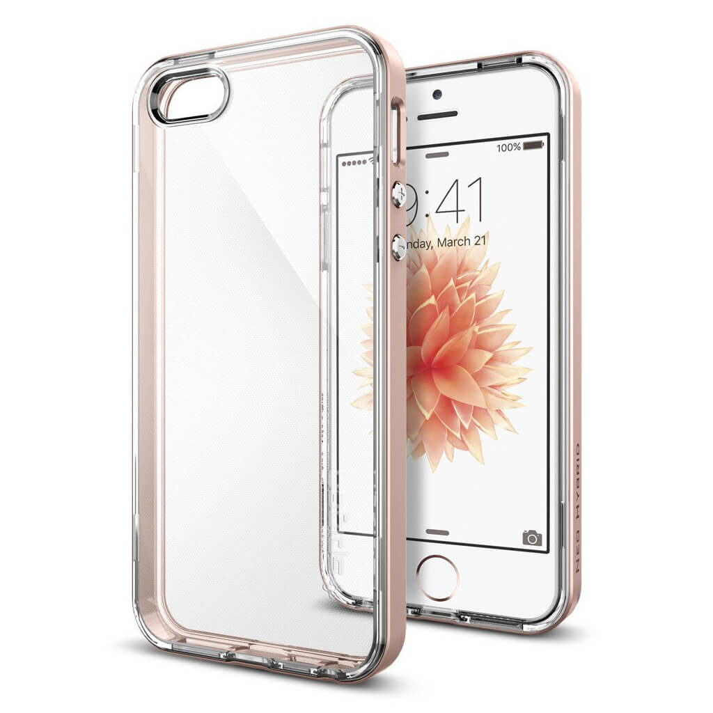 Spigen® Neo Hybrid Crystal™ SGP 041CS20183 iPhone SE/5s/5 Case - Rose Gold