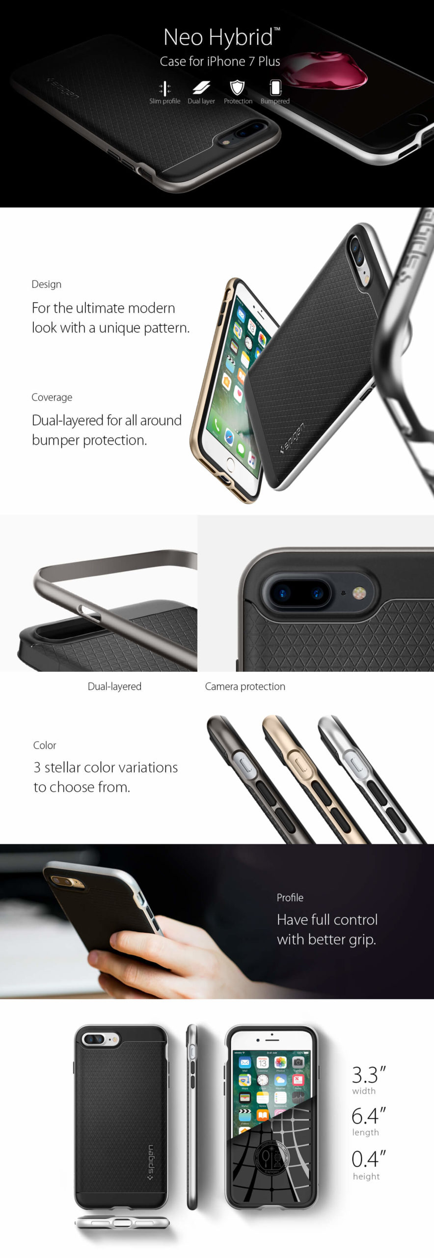 Spigen® Neo Hybrid™ iPhone 7 Plus Case