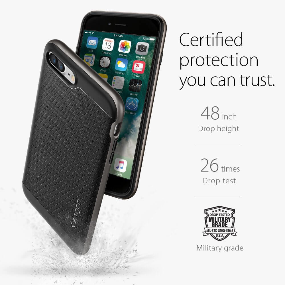 Spigen® Neo Hybrid™ SGP 043CS20535 iPhone 7 Plus Case - Gunmetal
