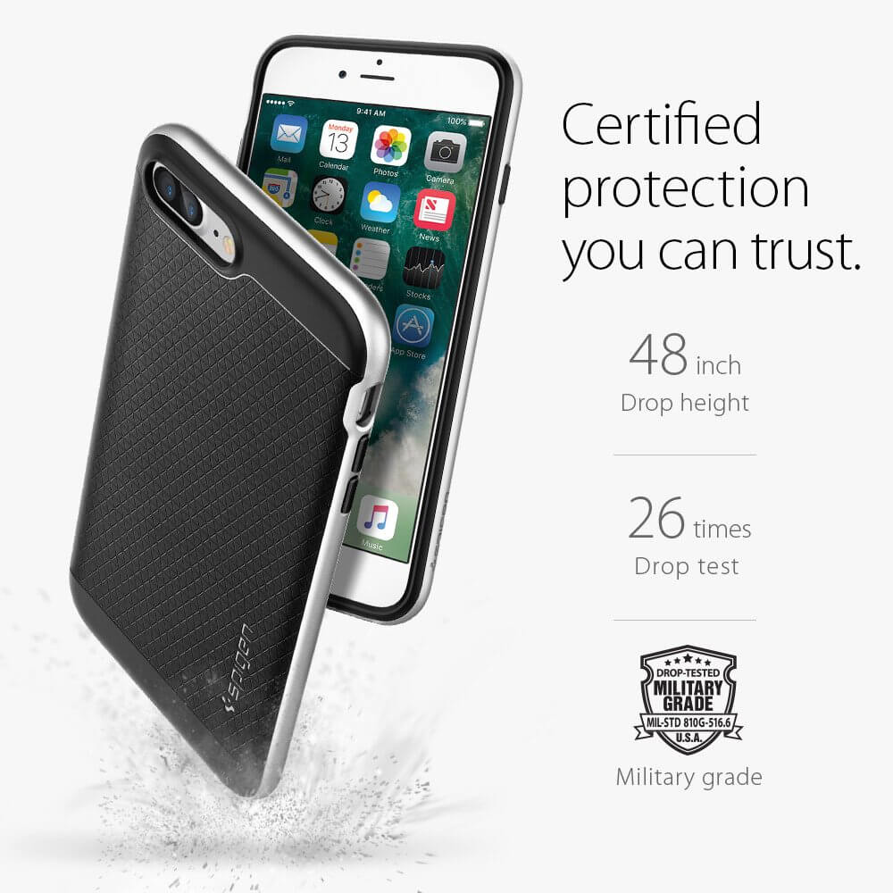 Spigen® Neo Hybrid™ SGP 043CS20537 iPhone 7 Plus Case - Satin Silver