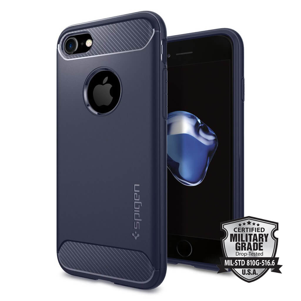Spigen® Rugged Armor™ SGP 042CS21188 iPhone 7 Case - Midnight Blue