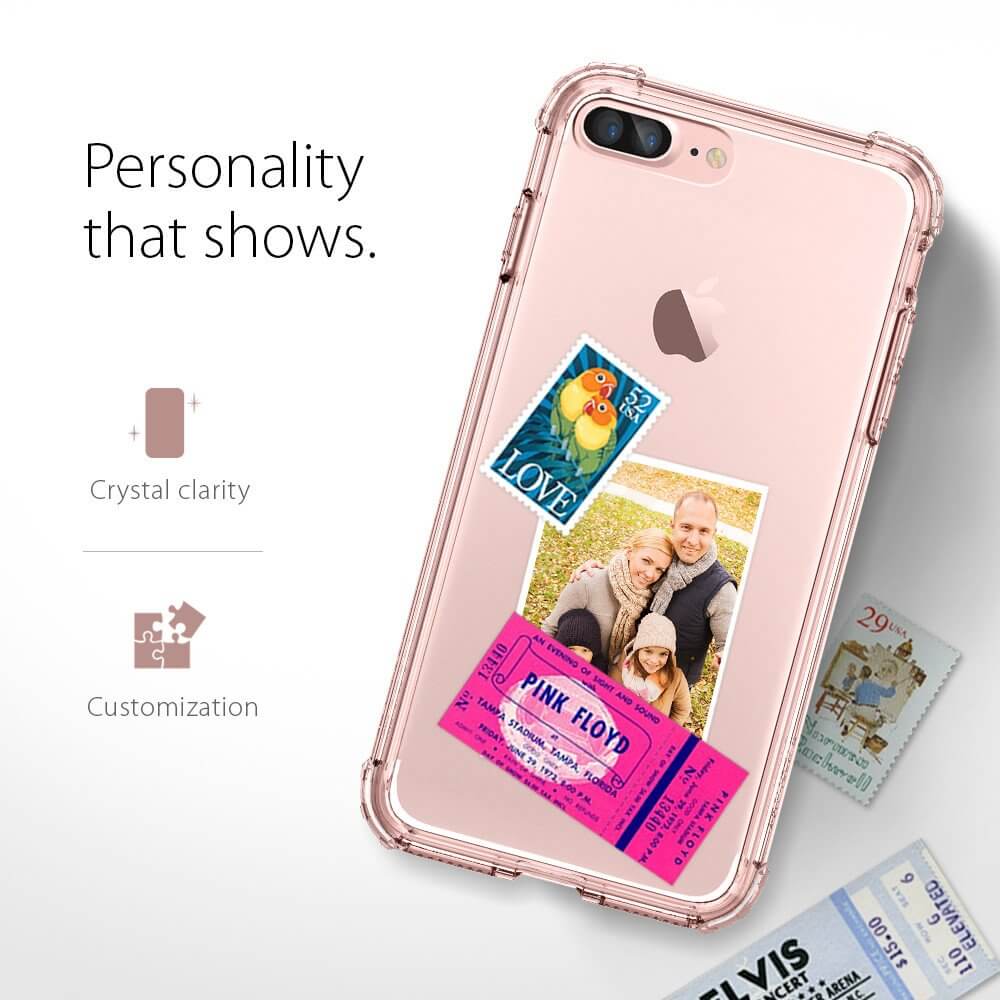 Spigen® Crystal Shell™ SGP 043CS20501 iPhone 7 Plus Case - Rose Crystal
