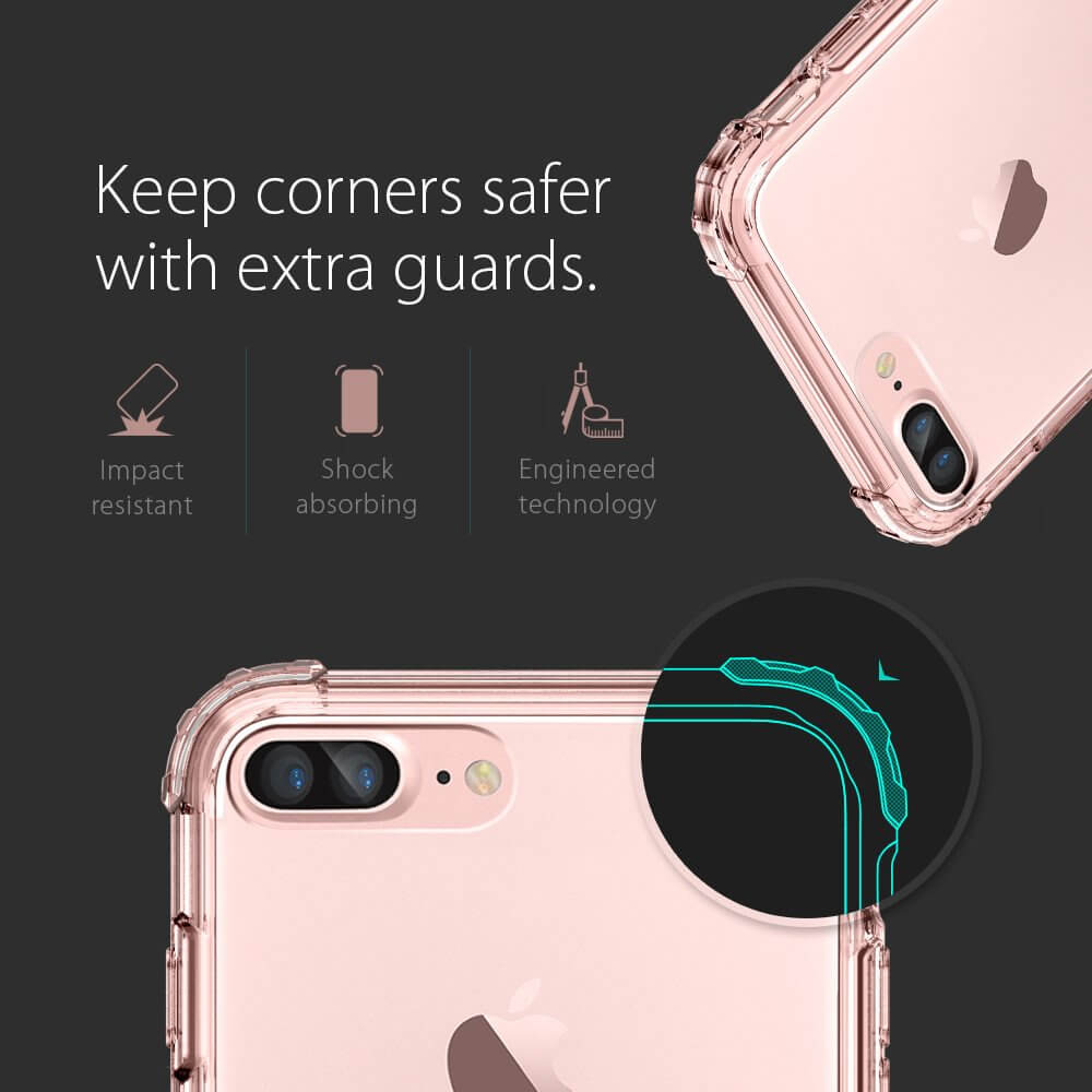 Spigen® Crystal Shell™ SGP 043CS20501 iPhone 7 Plus Case - Rose Crystal