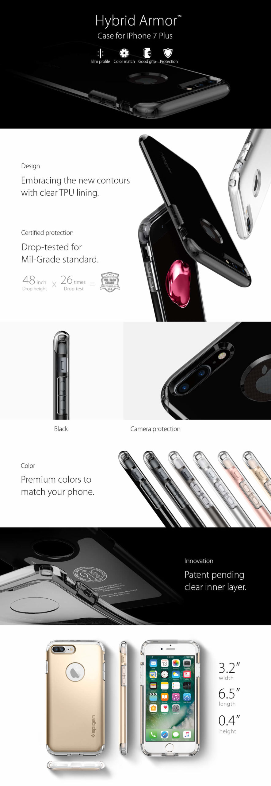 Spigen® Hybrid Armor™ iPhone 7 Plus Case