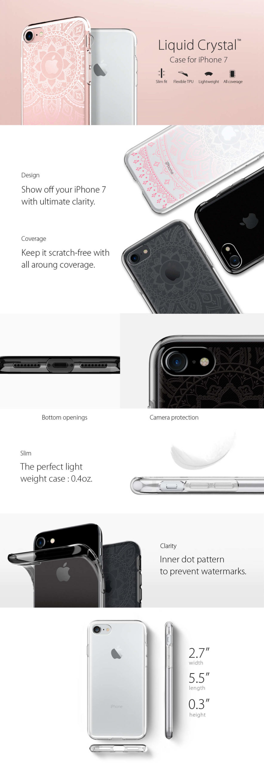 Spigen® Liquid Crystal™ iPhone 7 Case