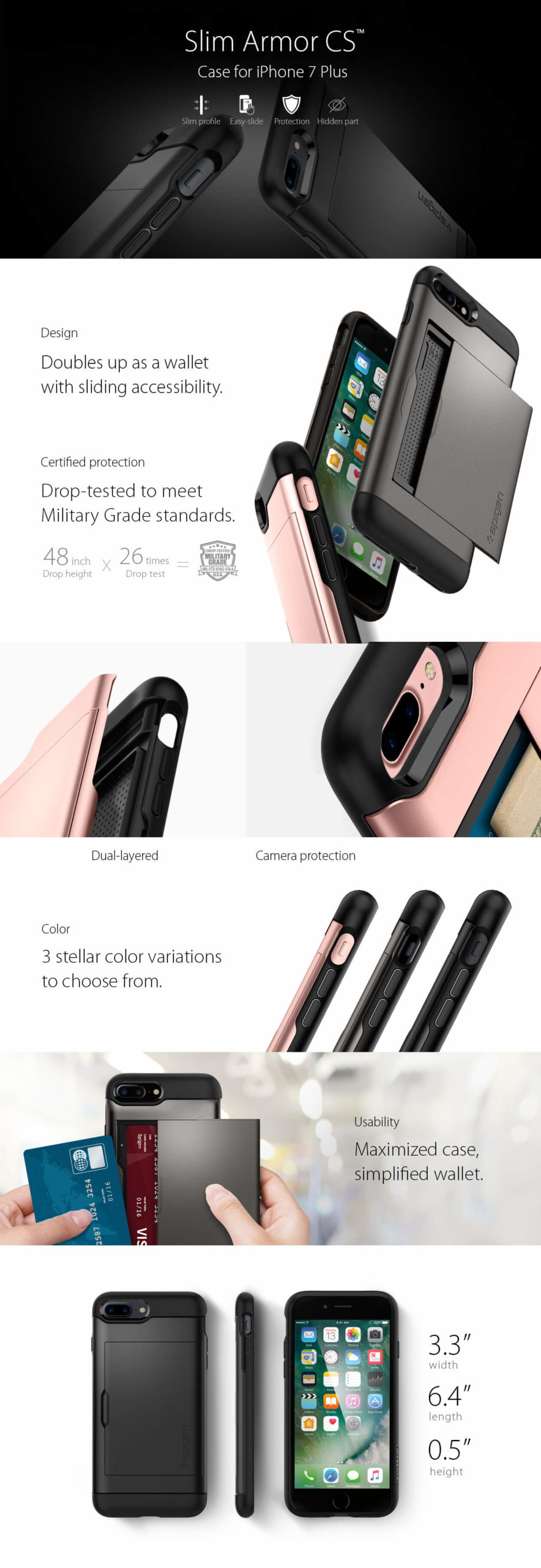 Spigen® Slim Armor™ CS iPhone 7 Plus Case
