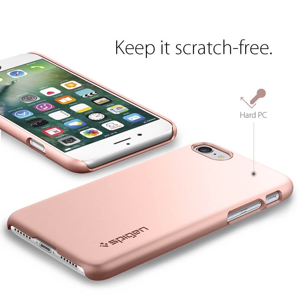 Spigen® Thin Fit™ SGP 042CS20429 iPhone 7 Case - Rose Gold