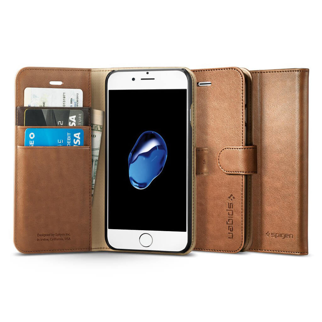 Spigen® Wallet S™ SGP 042CS20546 iPhone 7 Case - Brown