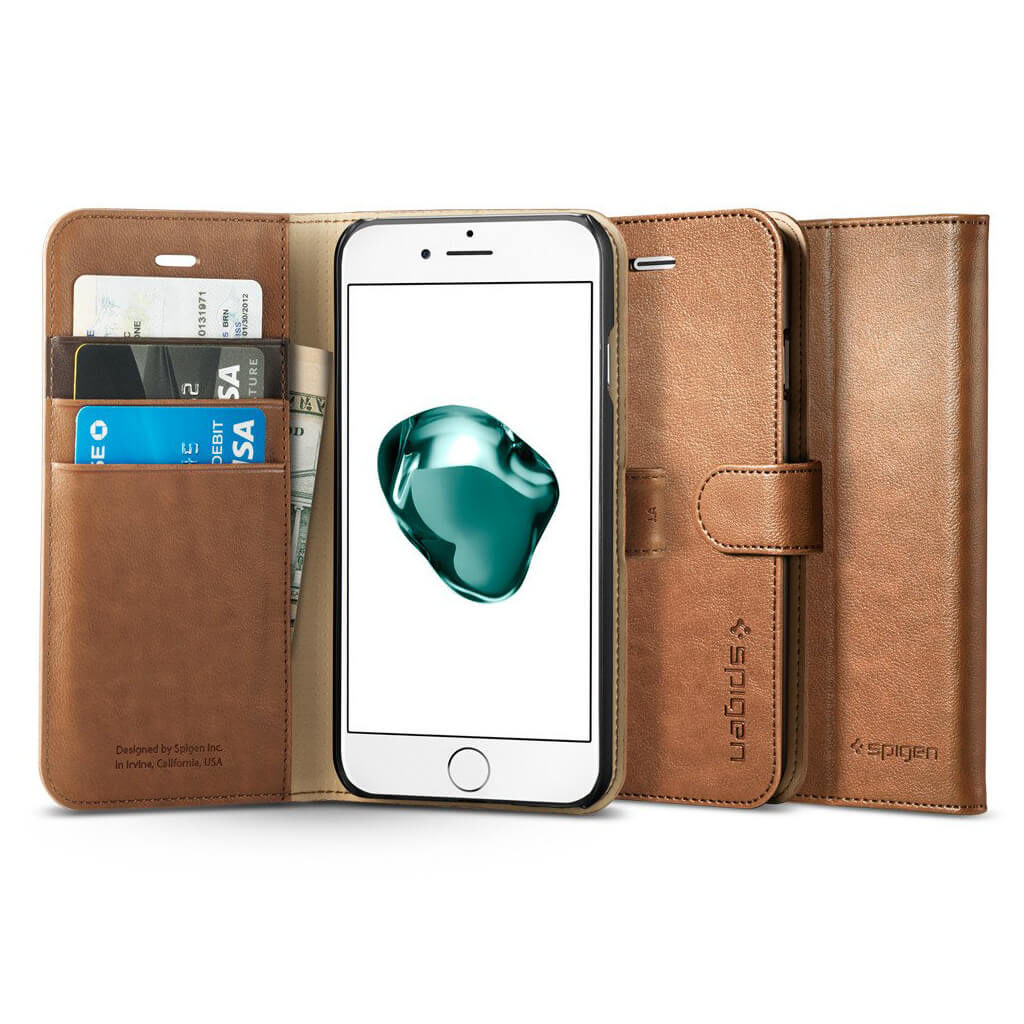 Spigen® Wallet S™ SGP 043CS20544 iPhone 7 Plus Case - Brown